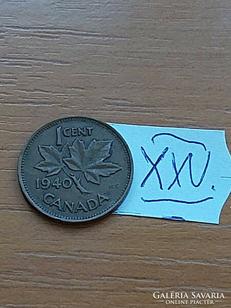 Canada 1 cent 1940 vi. George, bronze xxv