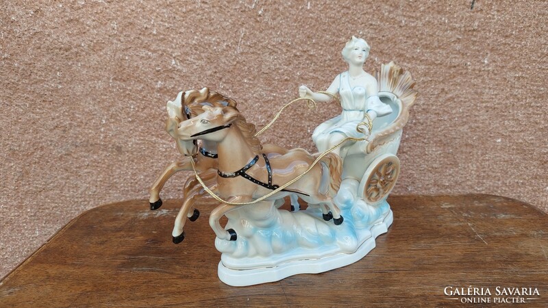 Larger, marked porcelain carriage
