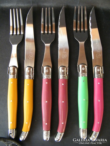 French Laguiole forks and knives 6 pcs