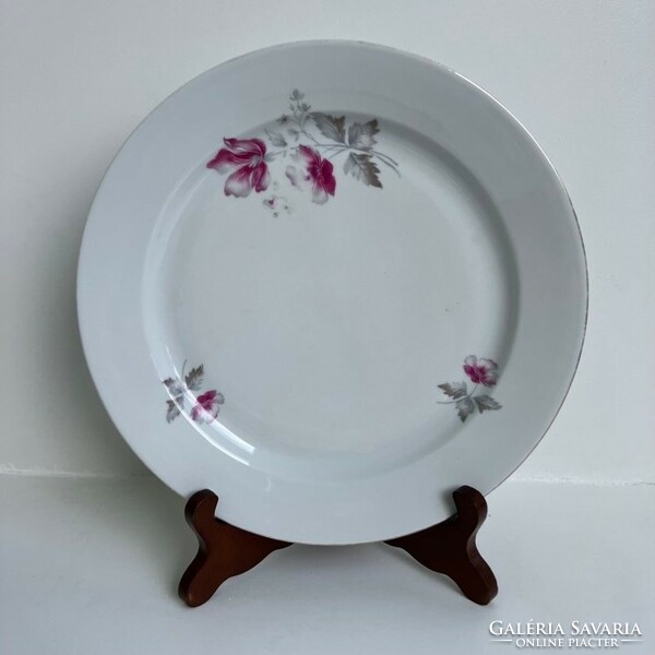 4 Lowland magnolia - floral - flower pattern porcelain flat plates 24 cm