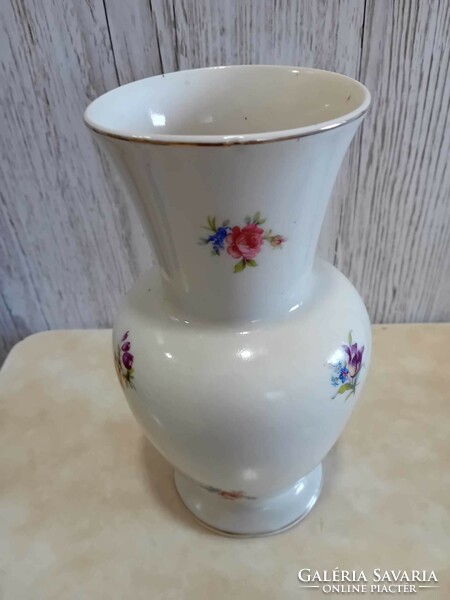 Drasche porcelain vase decorated with scattered flowers