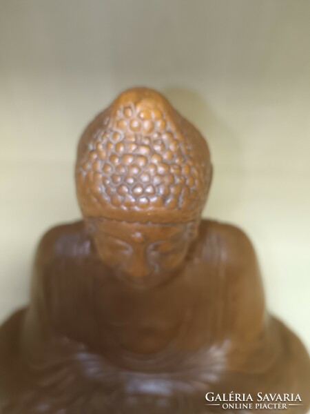 Meditáló kerámia Buddha