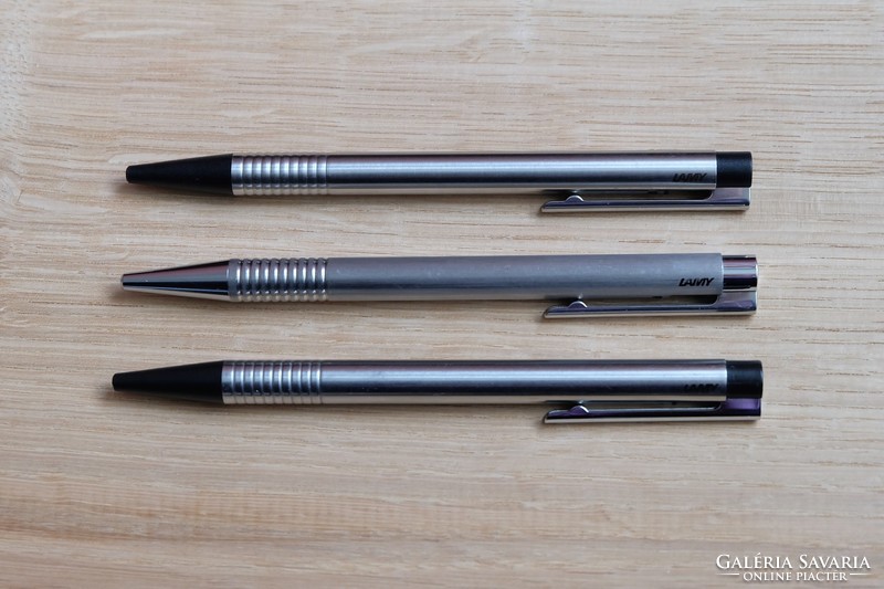 3 lamy logo ballpoint pens