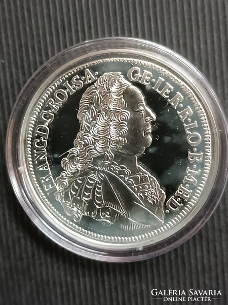 Magyar tallérok utánveretben I. (Lotaringiai) Ferenc tallérja .999 ezüst-1753