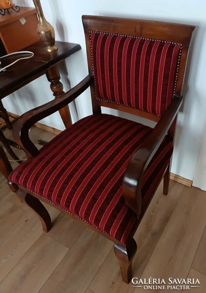 Refurbished antique, art-deco armchair