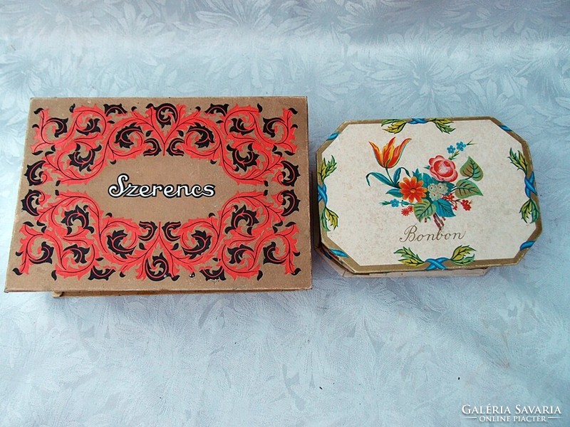 2 retro chocolate boxes