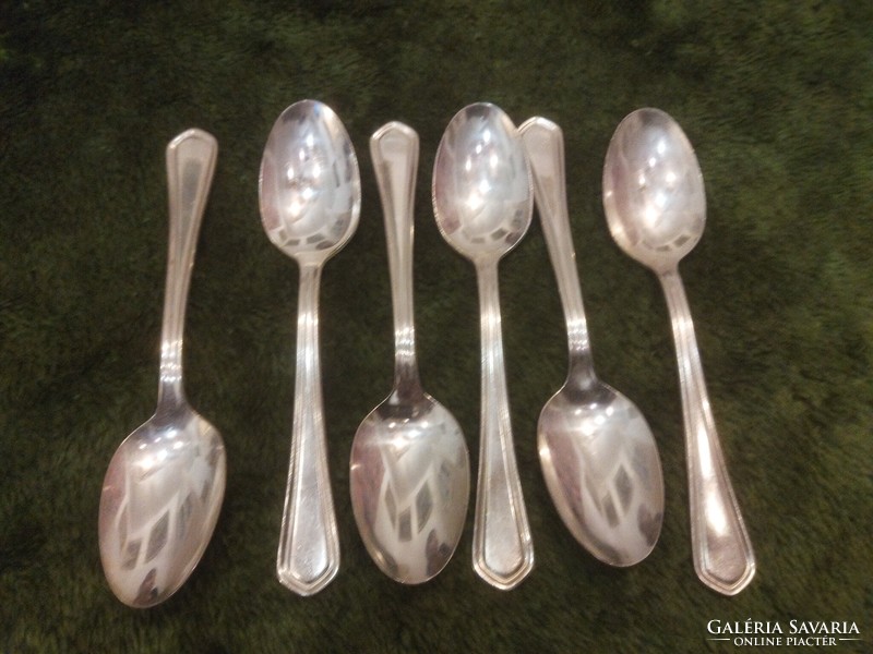6 silver-plated teaspoons