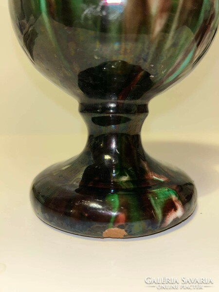 Antique tailor Lojos Mezőtúr ceramic vase