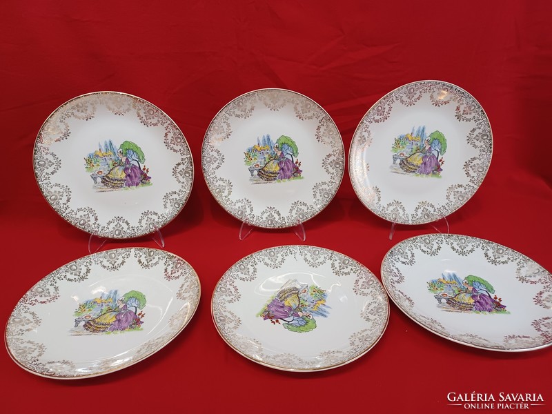 Angol fajansz tányérok, 23 cm átmérő  Portland Pottery Cobridge Staffordshire