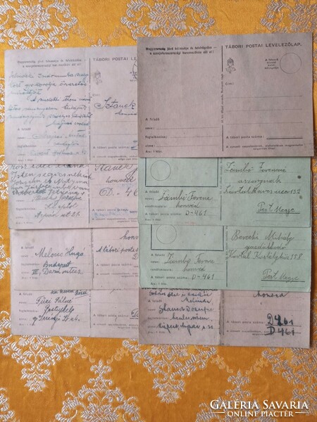 1944. 8 pcs of field post sheets