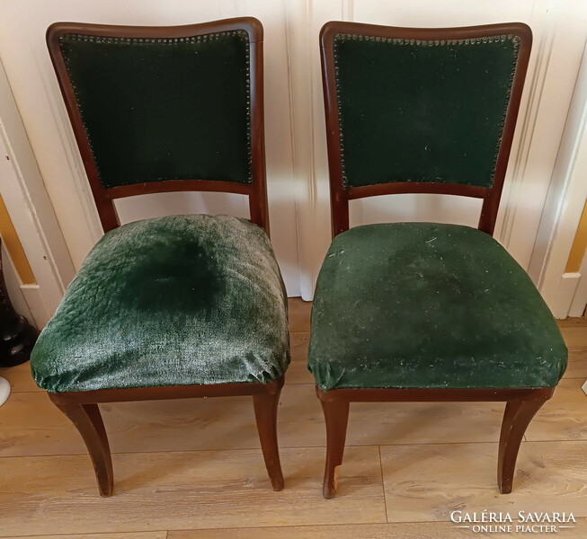 2 Antique, art-deco chairs