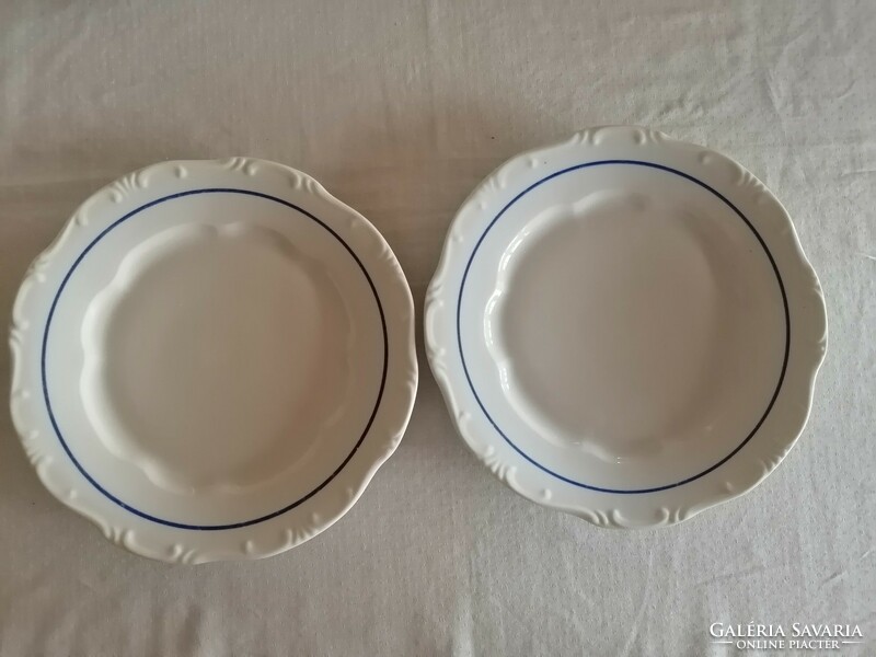 Pair of old Zsolnay flat plates