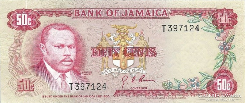 50 cent cents 1960 Jamaika Jamaica Gyönyörű