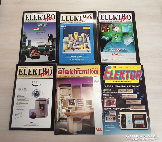 Retro electronic, Hungarian electronics, electro magazines from the 90s