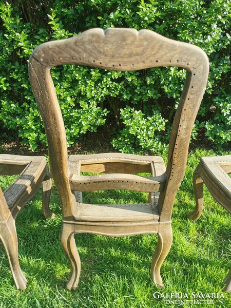 Eladó 3 db Antik tölgyfa szék / Váz / Felújításra