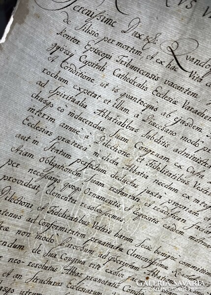 1738!!! III. Document signed by King Charles of Hungary (German-Roman Emperor) !!!