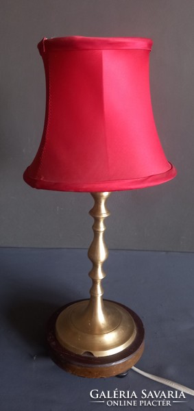 Antik réz asztali lámpa ALKUDHATÓ Art deco design