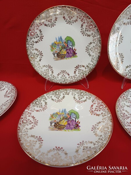 Angol fajansz tányérok,  18 cm átmérő, Portland Pottery Cobridge Staffordshire