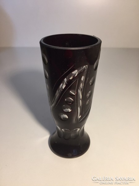 Metszett kristályüveg pohár Engelman design 2. (19)