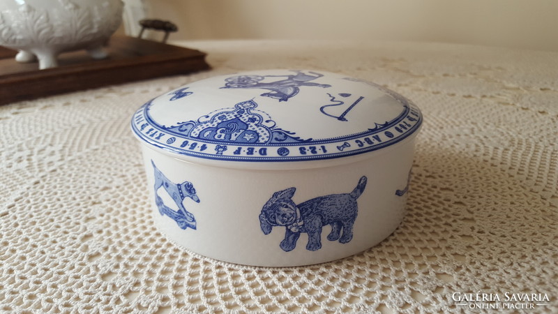 Spode angol porcelán bonbonier