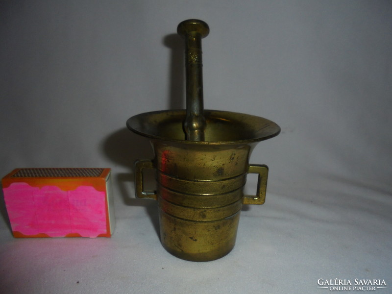 Old small copper mortar
