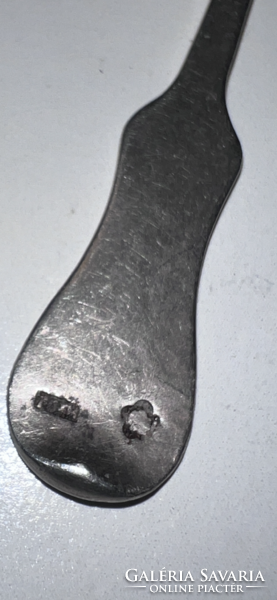 Silver spoon, knife