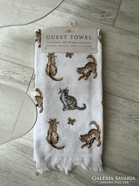 Kitchen hand towel, tea towel - premium quality - kitty