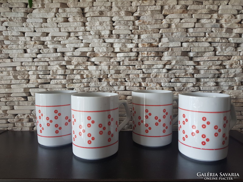 4 old porcelain mugs from Zsolna, for replacement