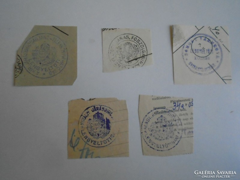 D202469 LENGYELTÓTI  régi bélyegző-lenyomatok  4 db.   kb 1900-1950's