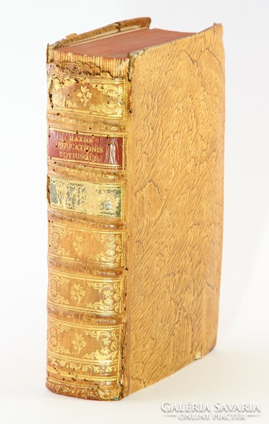 1777 - Mária Theresa's educational decree ratio educationis first edition richly gilded half-leather binding