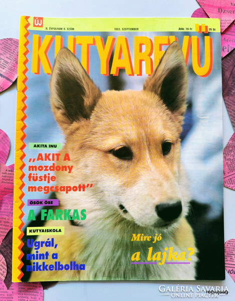 1993 September / dog magazine / for birthday :-) original, old newspaper no.: 27586
