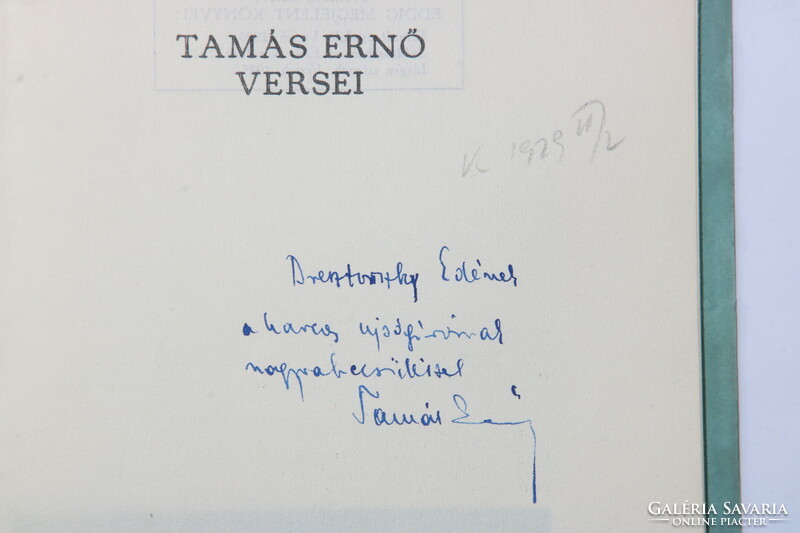 Dedicated avant-garde cover - ernő tamás - you can't be happy - poems - first edition 1929