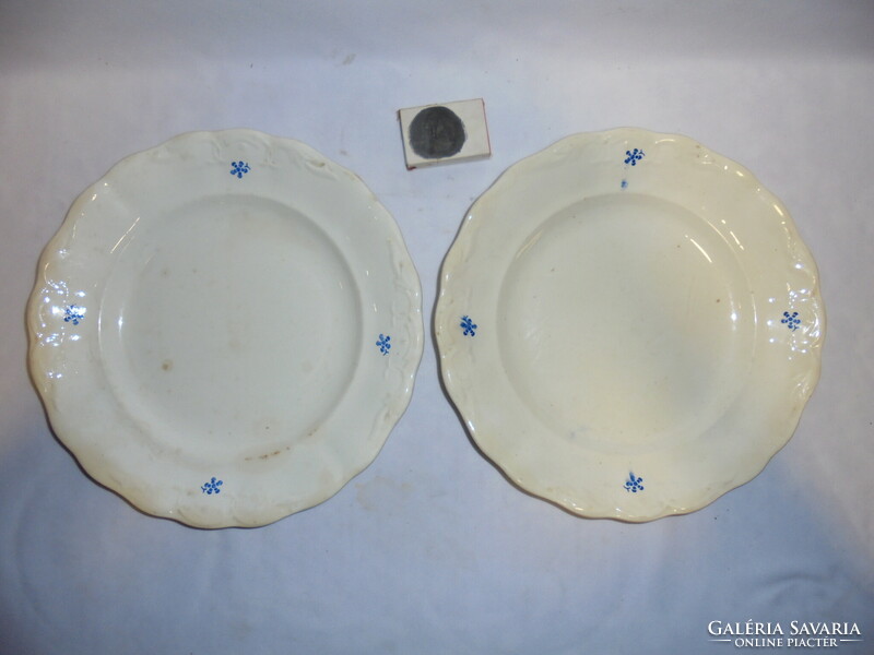 Two old granite flat plates - together