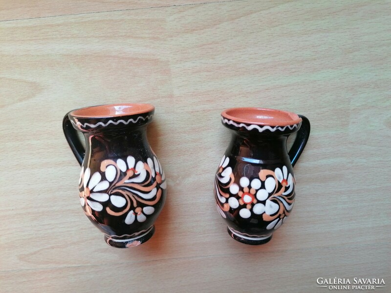 Painted ceramic pitcher, vase, pitcher, ... 2 Pcs