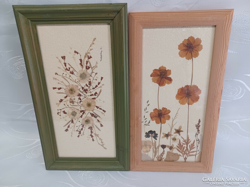 Juried picture, made of pressed flowers