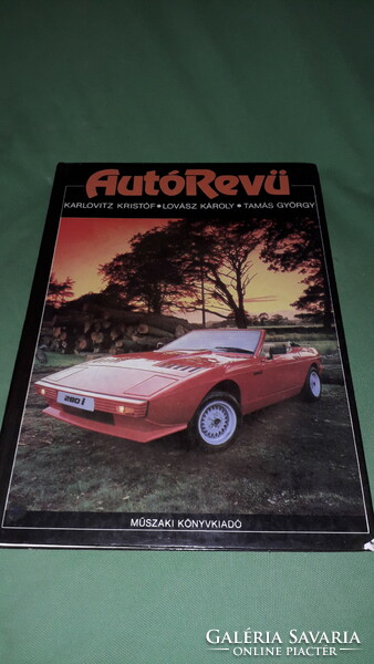 1986. Kristóf Karlovitz - car revue picture album book according to the pictures technical book publisher