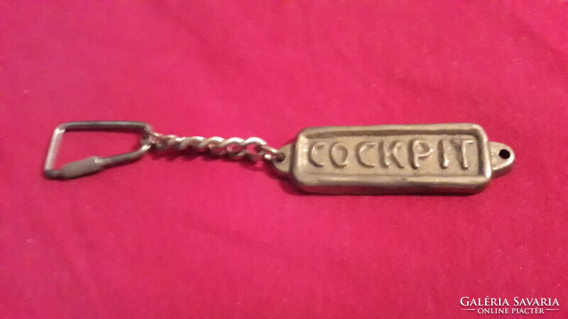 Retro leather clothing cockpit advertising metal key ring 13 cm according to the pictures