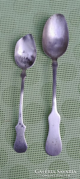 Antique silver spoons, 2 pcs