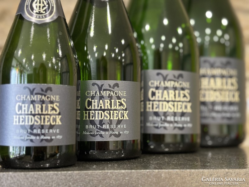 Charles Heidsieck Champagne demo (üres) pezsgőspalackok gyűjteménye - Collection 4 dummy bottles