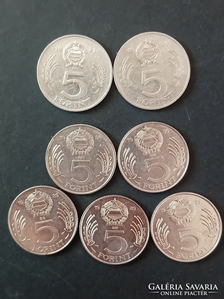 Kossuth 5 HUF coin 1971, 1989, 1986