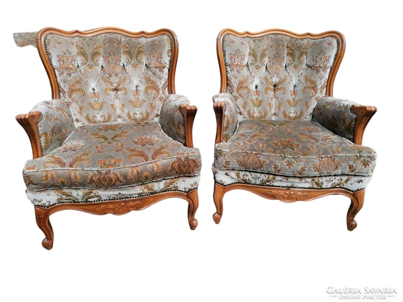 Neo-baroque armchairs in pairs