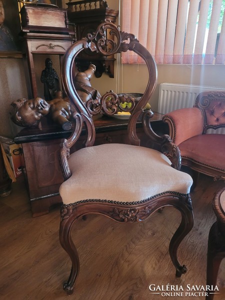 Antique French baroque armchair