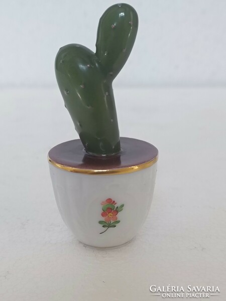 A rare collector's item in a cactus pot from Herend