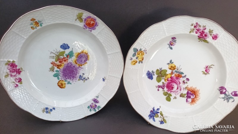 2 Old Herend 1899 plates