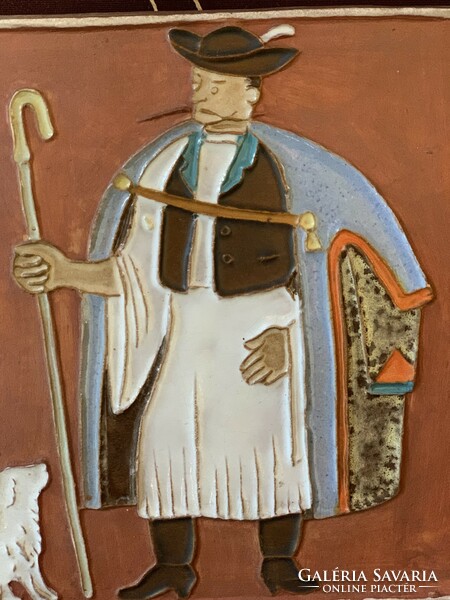 Gádor István fali, kerámia kép