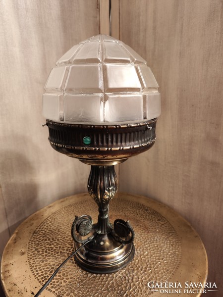 Secessionist-art deco eclectic table lamp