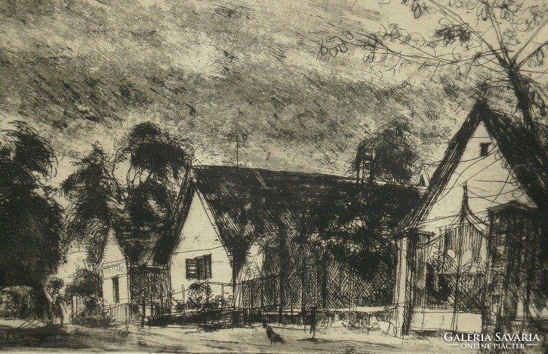 István Élesdy (1912-1987): village street