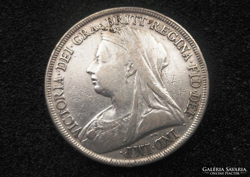 Victoria nagy ezüst 1 Crown 1896