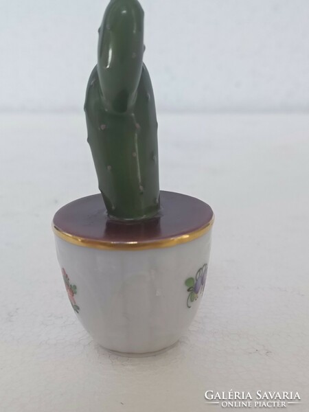 A rare collector's item in a cactus pot from Herend