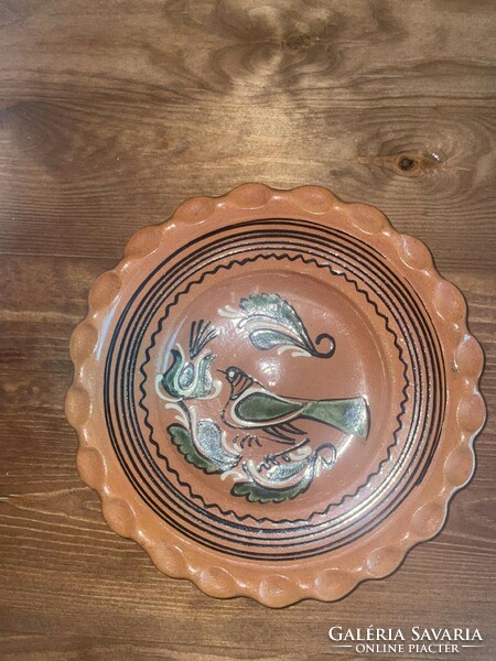 Tiszafüred ceramic plate, wall plate by Imre Szűcs